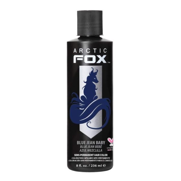 ARCTIC FOX Vegan and Cruelty-Free Semi-Permanent Hair Color Dye (8 Fl Oz, BLUE JEAN BABY)