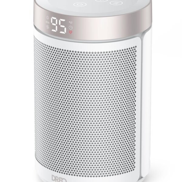 Dreo Space Heater, Portable Electric Heaters for Indoor Use with Thermostat and Remote, 2024 Upgraded, Digital Display, 12H Timer, 5 Mode, 1500W PTC Ceramic Fast Safety Heat for Office Bedroom Home